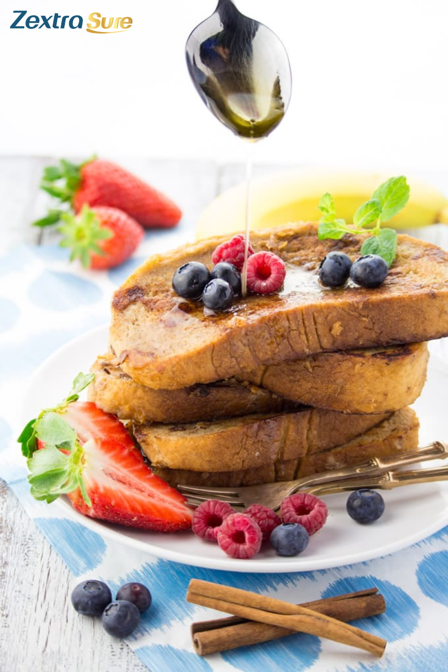 Making French toast from just a few simple ingredients